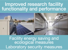 Improved research facility functionality and performance  Facility energy saving and ecological measures Laboratory security measures