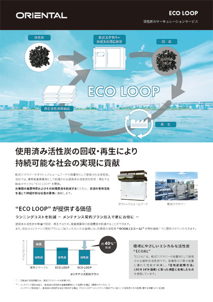 活性炭サーキュレーションサービス「ECO LOOP」
