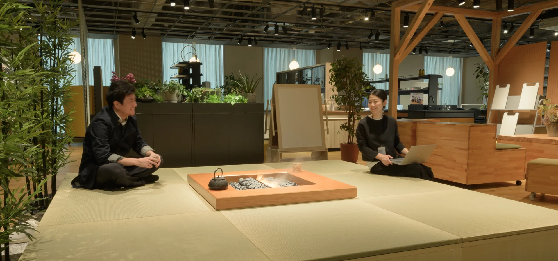 可動連結型囲炉裏モジュール IRORI