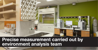 Precise measurement carried out by environment analysis team